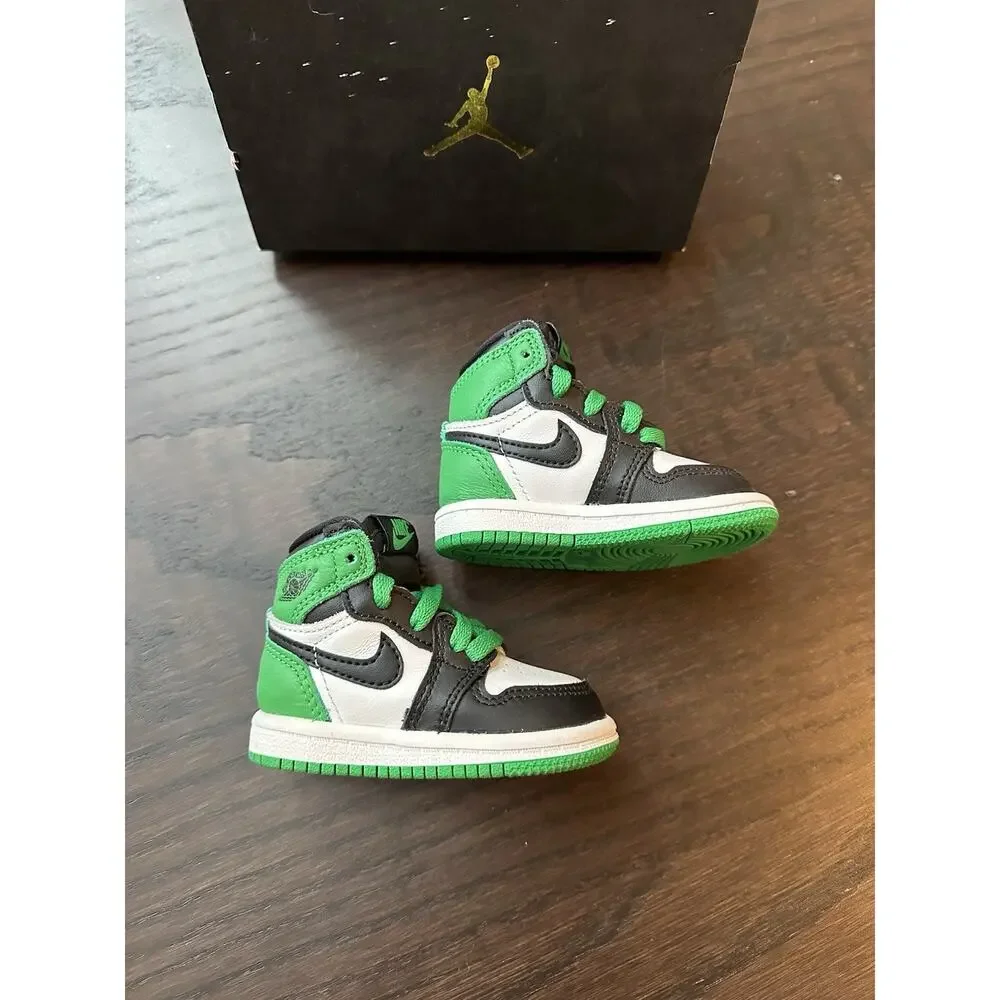 Toddlers Air Jordan RETRO 1 HIGH OG 'LUCKY GREEN' Size 3C